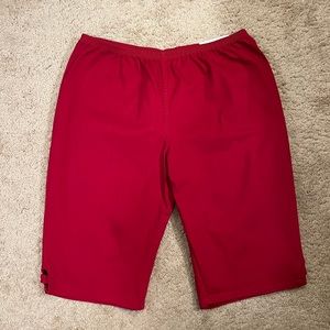 NEW WITH TAGS—Red Croft&Barrow High Rise Skimmers—Size 3X